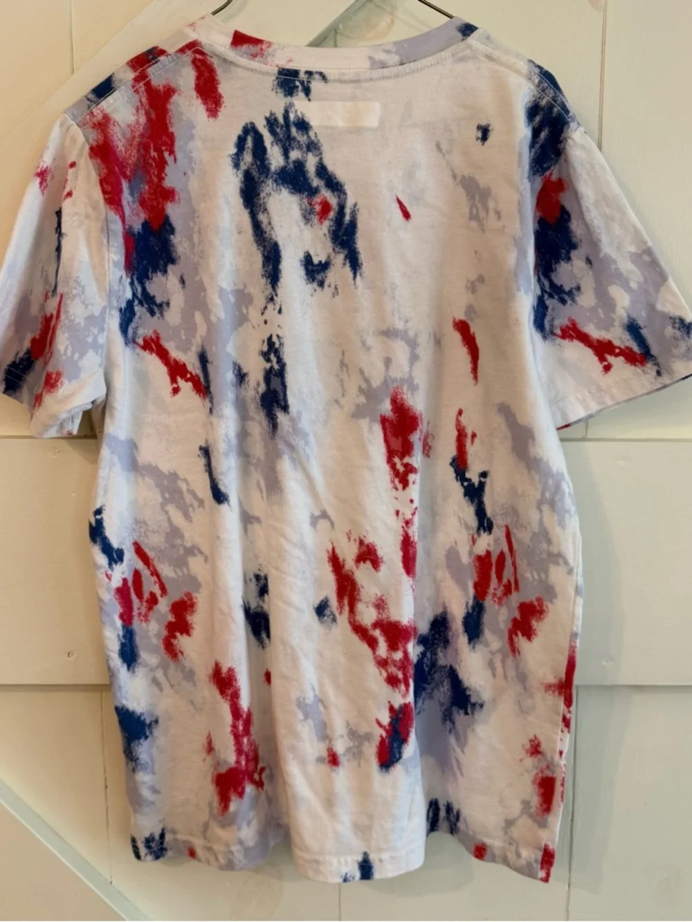 Abercrombie & Fitch‎ Kids Tie-Dye Logo Tee Red White Blue Size 13/14 Patriotic